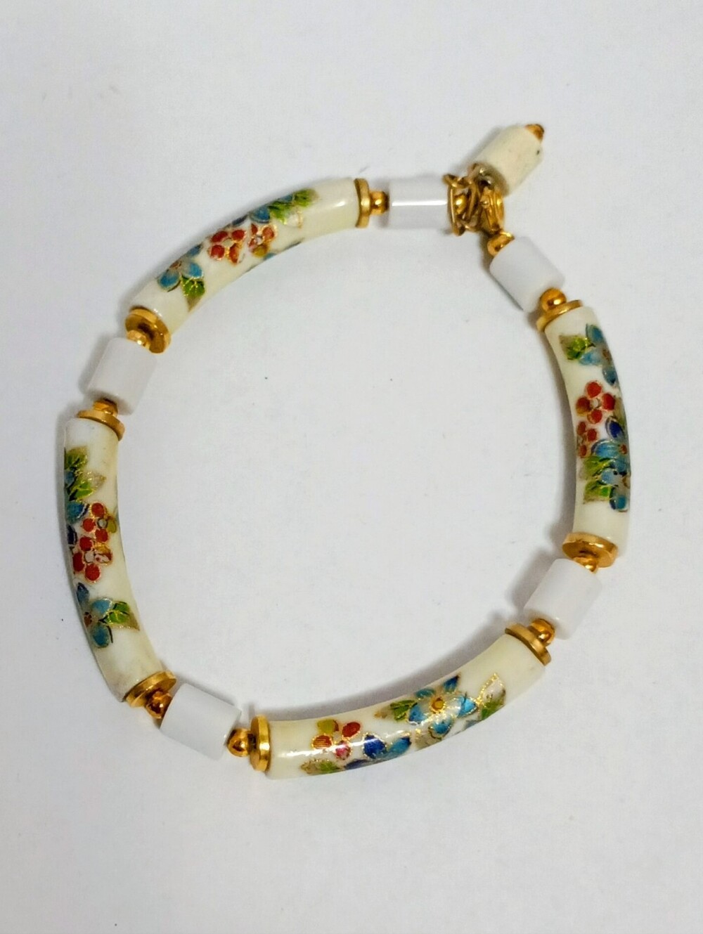 Vintage Porcelain Beaded Bracelet